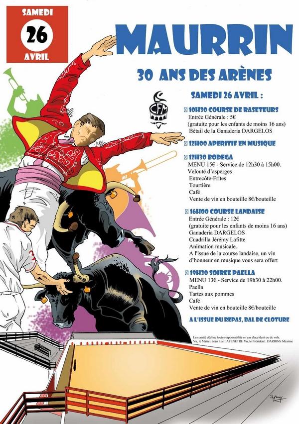 Maurrin cocardes et course landaise