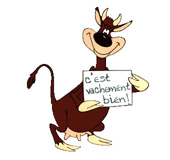Vache animee